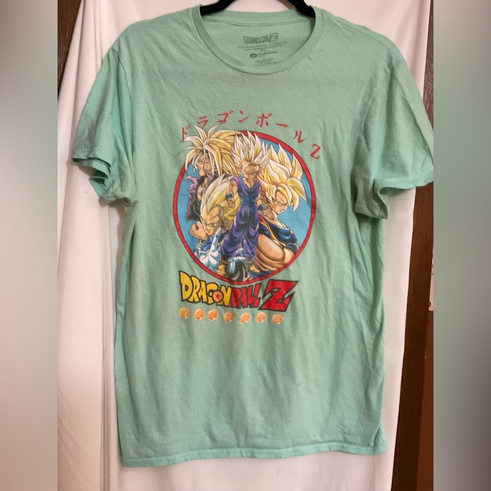 Dragonball Z: Men’s size medium vintage light mint color short sleeve tee shirt.